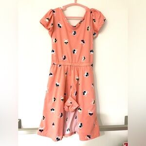 Pink Dog Print Romper